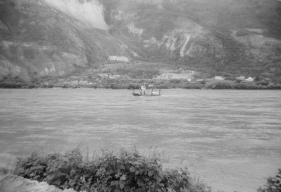 Barge on the Yukon River,1959