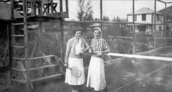 Playing Tennis, c1930.