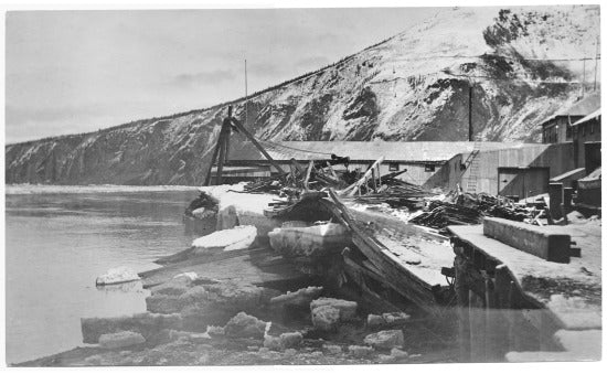 Wharves Damaged by Ice, 1924.