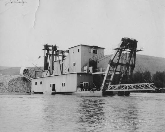 The Big Bear Creek Dredge in the Klondyke River, August 6, 1912.
