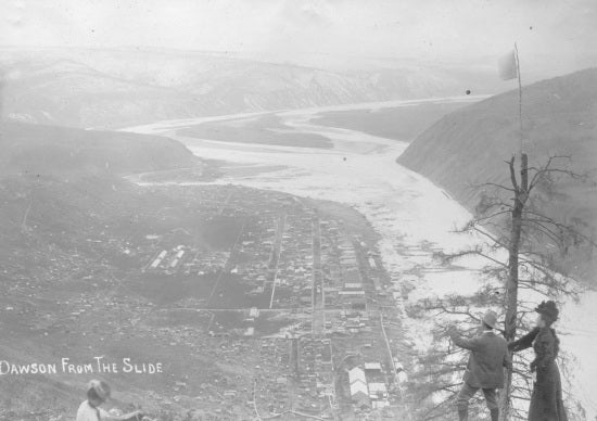 Dawson City from Moosehide Slide, c1900.