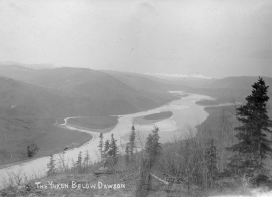 The Yukon River Below Dawson City, c1900.