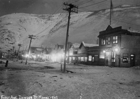 First Avenue by Moonlight, c1901.
