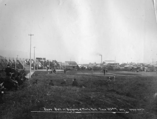 Baseball in Minto Park, 1907.