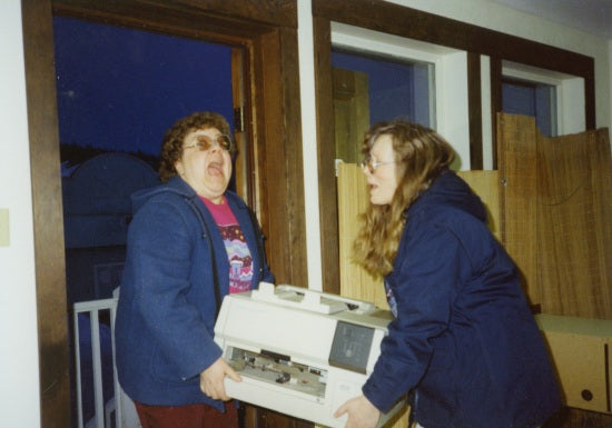 Moving into Front Street Offices, March 1991.