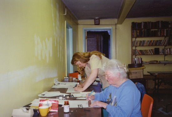 Sue Ward and Dawne Mitchell, May 1989.