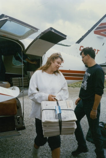 Unloading the Klondike Sun, June 1989.