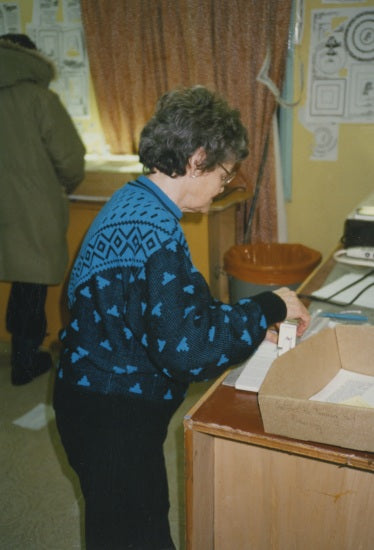 Madeleine Gould, December 1989.