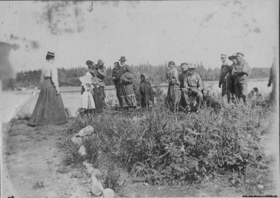 Group Portrait at McQuesten River, July 31, 1902.