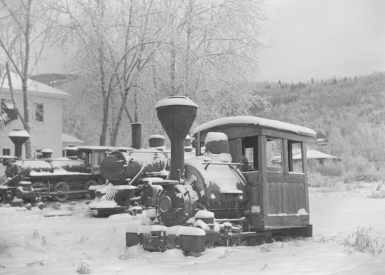 Klondike Mines Railway Locomotive, c1965.