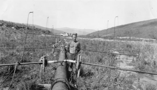 Main Thawing Line, Quartz Creek, 1947.