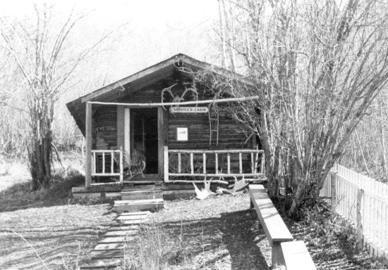 Robert Service Cabin, c1975