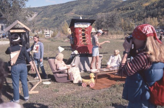 Outhouse Race, c1982.