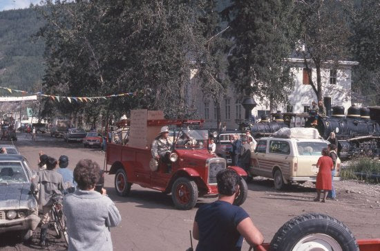 Vintage Fire Truck, Discovery Day Parade, 1979.