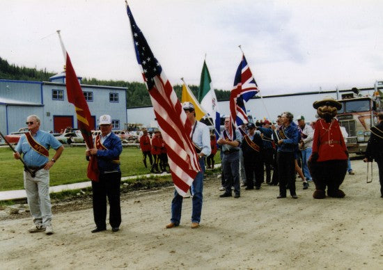Yukon Order of Pioneers in the Discovery Day Parade, 1993.