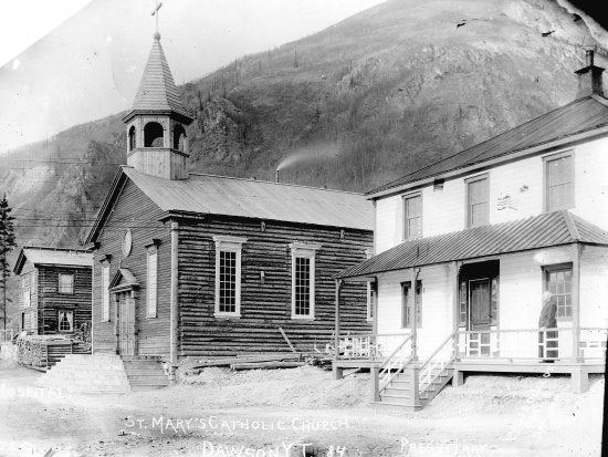 St. Mary's Catholic Church, Presbytary and Hospital, c1900