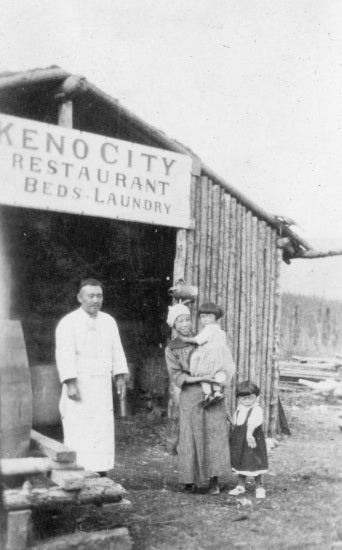 Famasaki Family at Keno City, c1921.