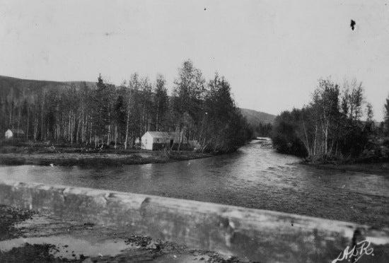 Camp on the Klondike River, c1921.