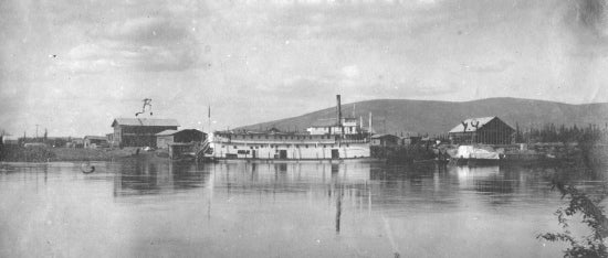 The Alaska Loading Silver Ore from Keno Hill at Mayo, June 1921.