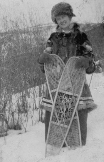 Portrait with Snowshoes, c1921.