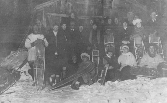 Snowshoe Party, c1921.