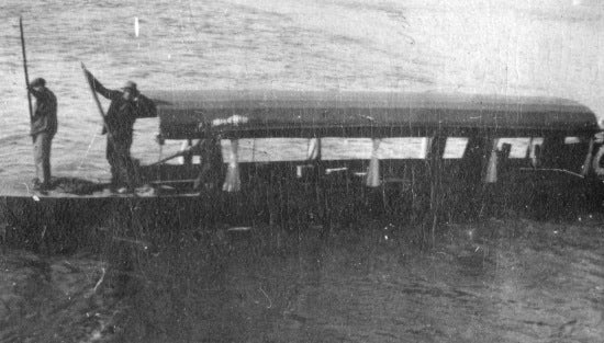 Travelling by Boat, c1921.