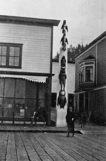Totem Pole, Wrangell, Alaska, c1921.