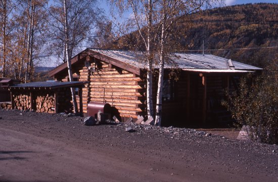 Log Residence, Dawson City, cSeptember 1982.