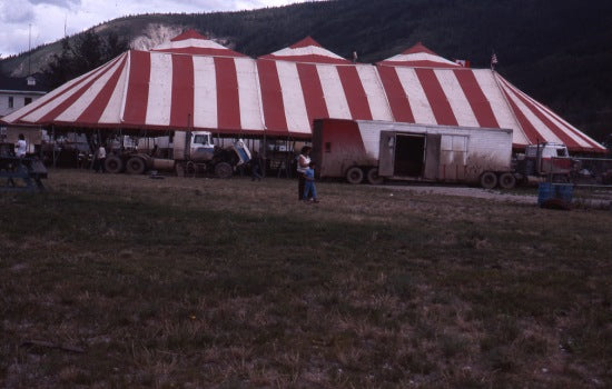 Circus in Minto Park, July, 1982.