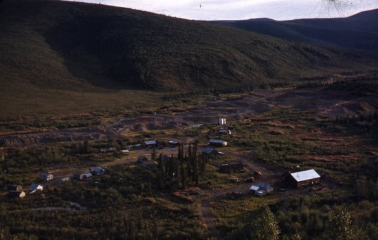 Camp at Sixty Mile, July 1956.
