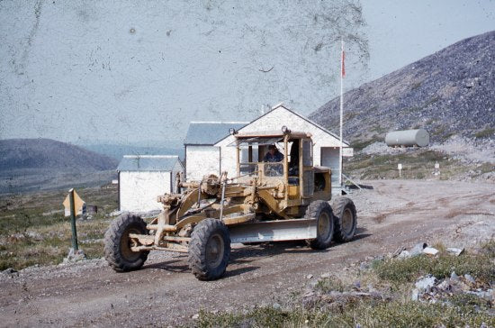 Tractor at Customs House, Boundary Alaska, June 1957.