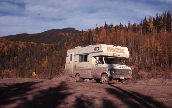 Travelling the Alaska Highway, cOctober 1977.
