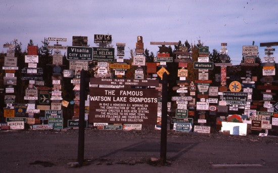 Travelling the Alaska Highway, September 21, 1977.