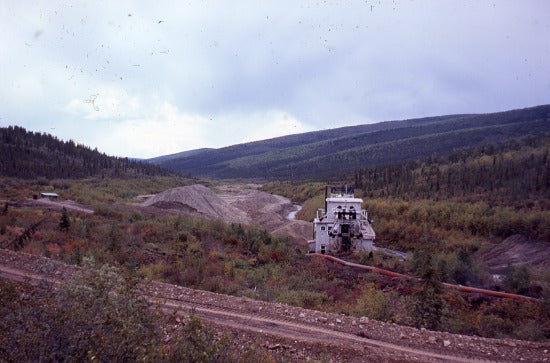 No. 9 Dredge on Sulphur Creek, August, 1975.