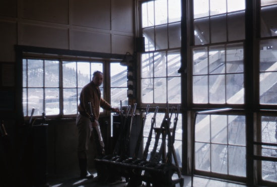 Winch Room of the No. 11 Dredge, May 1967.