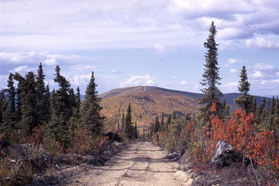 On Old Fire Care North of Fire Tower, Dawson City, August 1969.