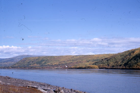 View from Moosehide Village, September 1965.