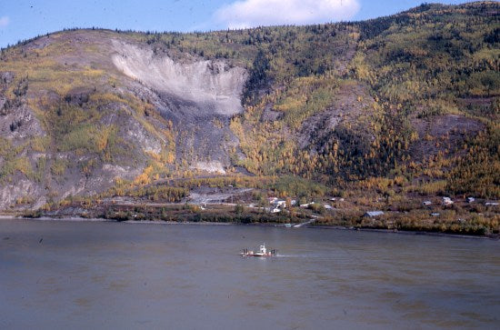 Ferry Crossing the Yukon, September 1965.