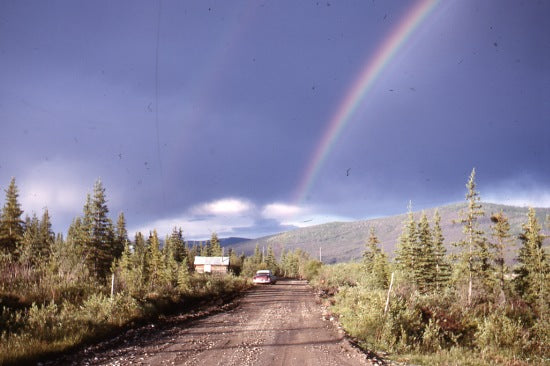 Rainbow over No. 6 Camp, July 1963.