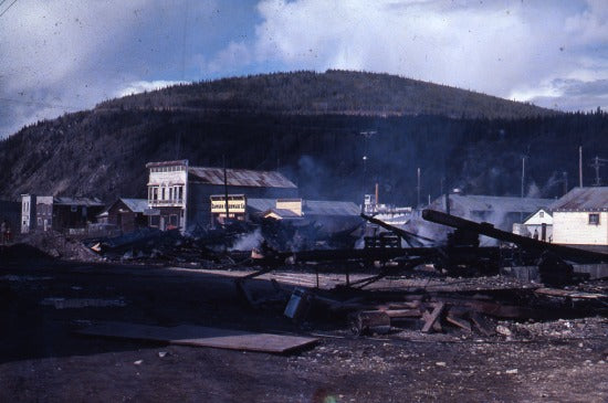 Remains of the Bonanza Hotel,  September 19, 1976.