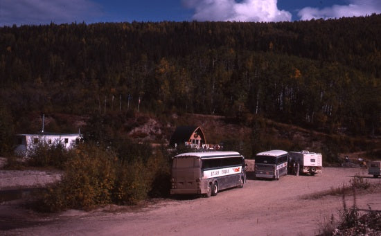 Tourists Gold Panning on Poverty Bar, August 1978.
