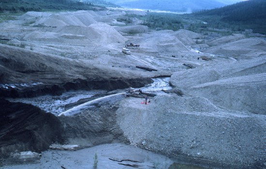 Mining Operation, Dominion Creek, cJuly 1972